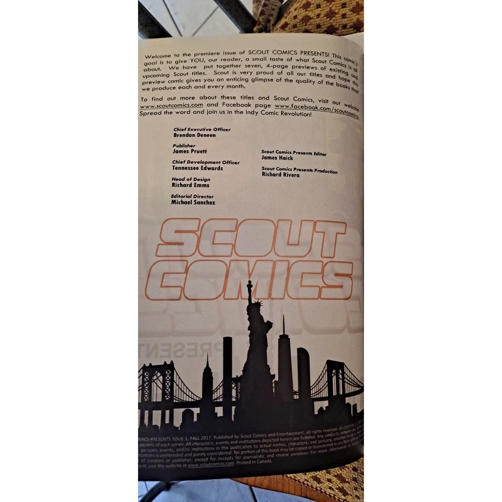 Scout Comics Presents‎ #1 2017 Preview Comic Book